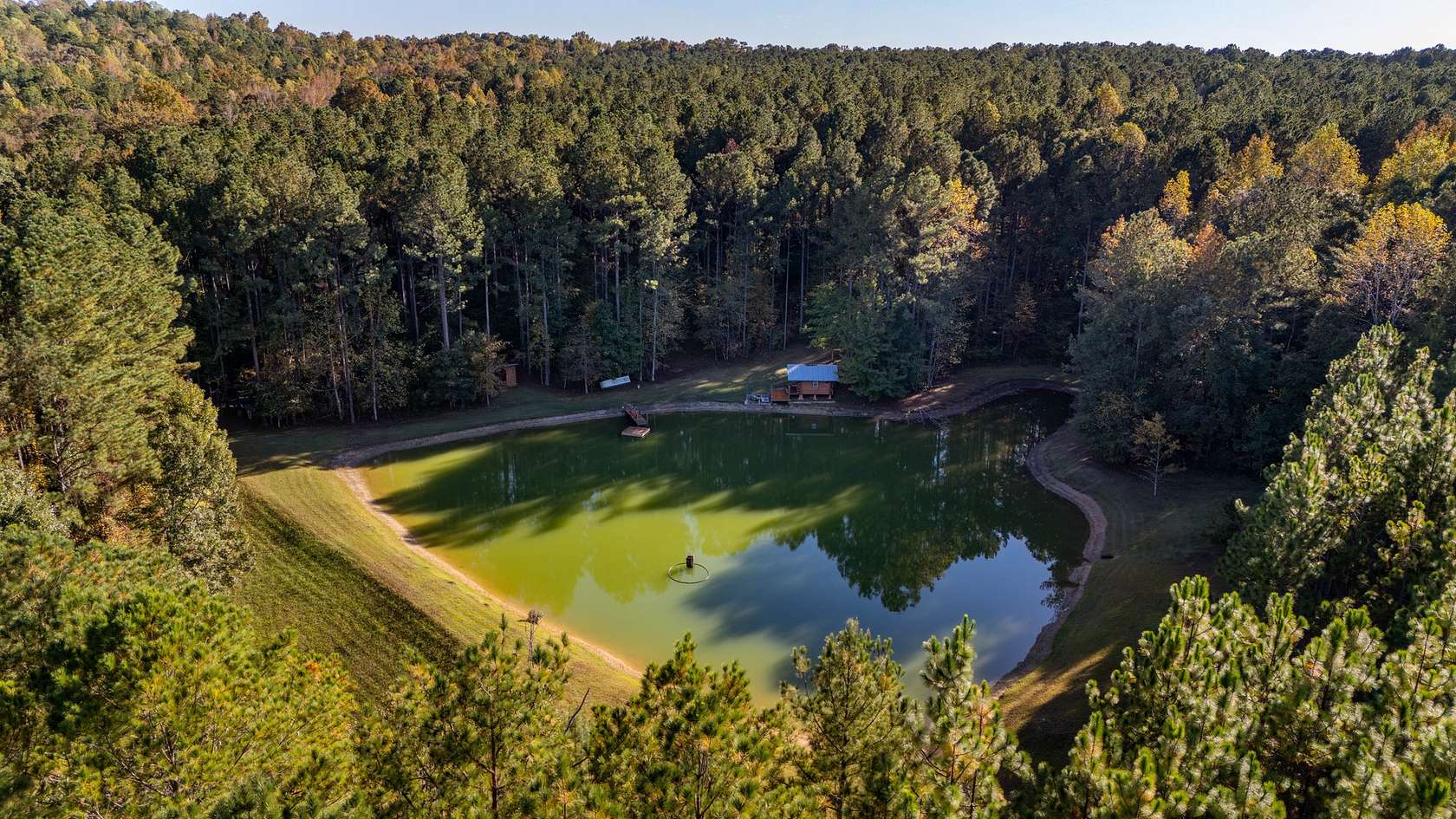 74 Acres of Recreational Land with Home for Sale in Dadeville, Alabama