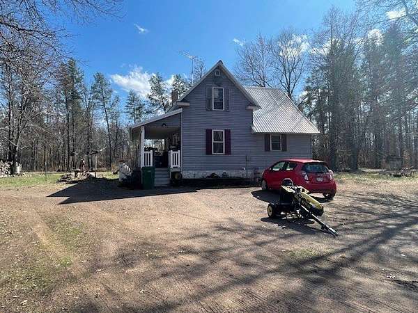 14 Acres of Land with Home for Auction in Grantsburg, Wisconsin