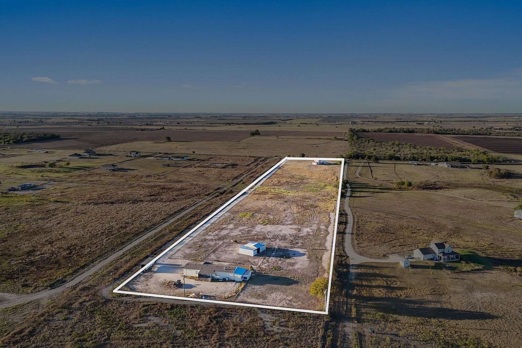 11 Acres of Land with Home for Sale in Elgin, Texas