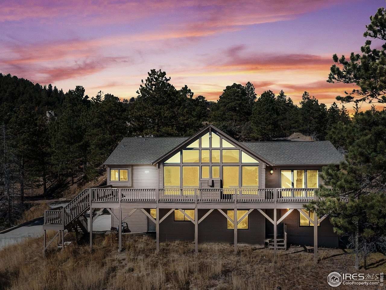 3.6 Acres of Land with Home for Sale in Glen Haven, Colorado