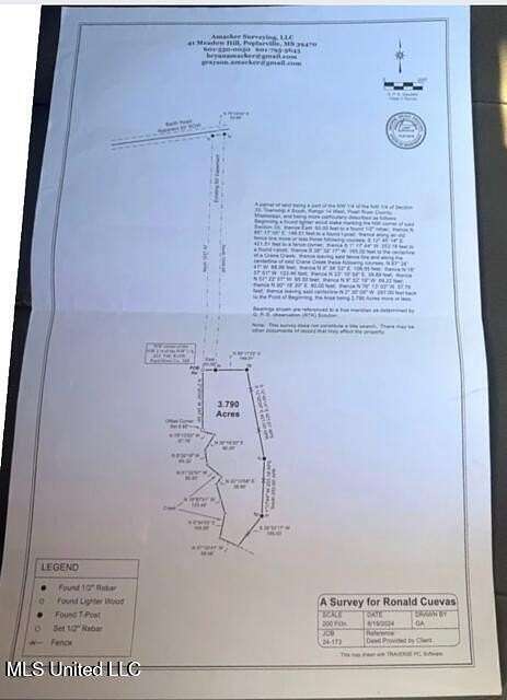 3.33 Acres of Land for Sale in Poplarville, Mississippi