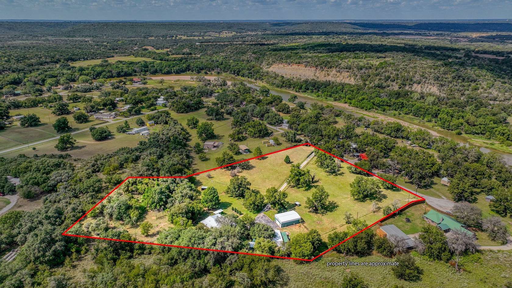 6.36 Acres of Land with Home for Sale in Millsap, Texas