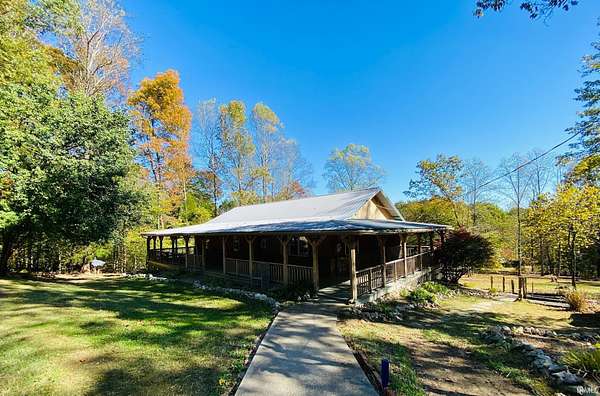 6.41 Acres of Residential Land with Home for Sale in English, Indiana