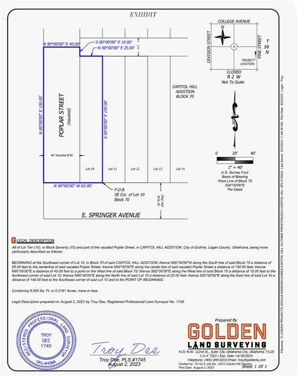 0.22 Acres of Residential Land for Sale in Guthrie, Oklahoma