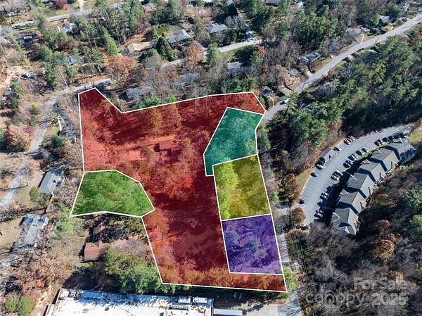 4 Acres of Residential Land with Home for Sale in Asheville, North Carolina
