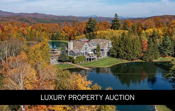 68.5 Acres of Land with Home for Auction in Stowe, Vermont