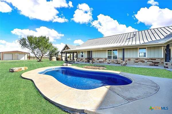 23.7 Acres of Agricultural Land with Home for Sale in Falls City, Texas