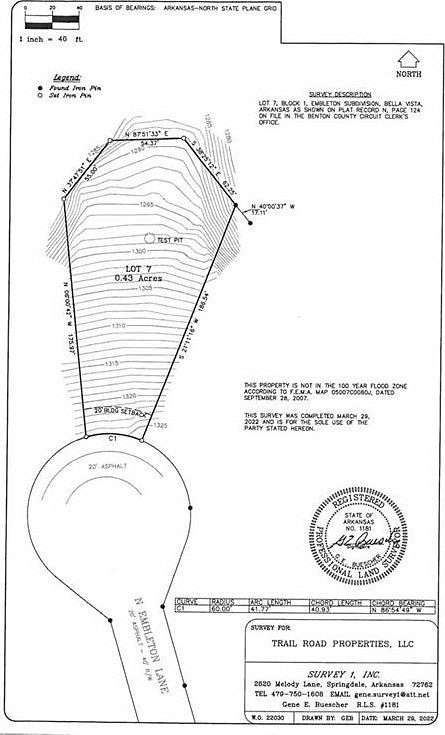 0.46 Acres of Residential Land for Sale in Bella Vista, Arkansas