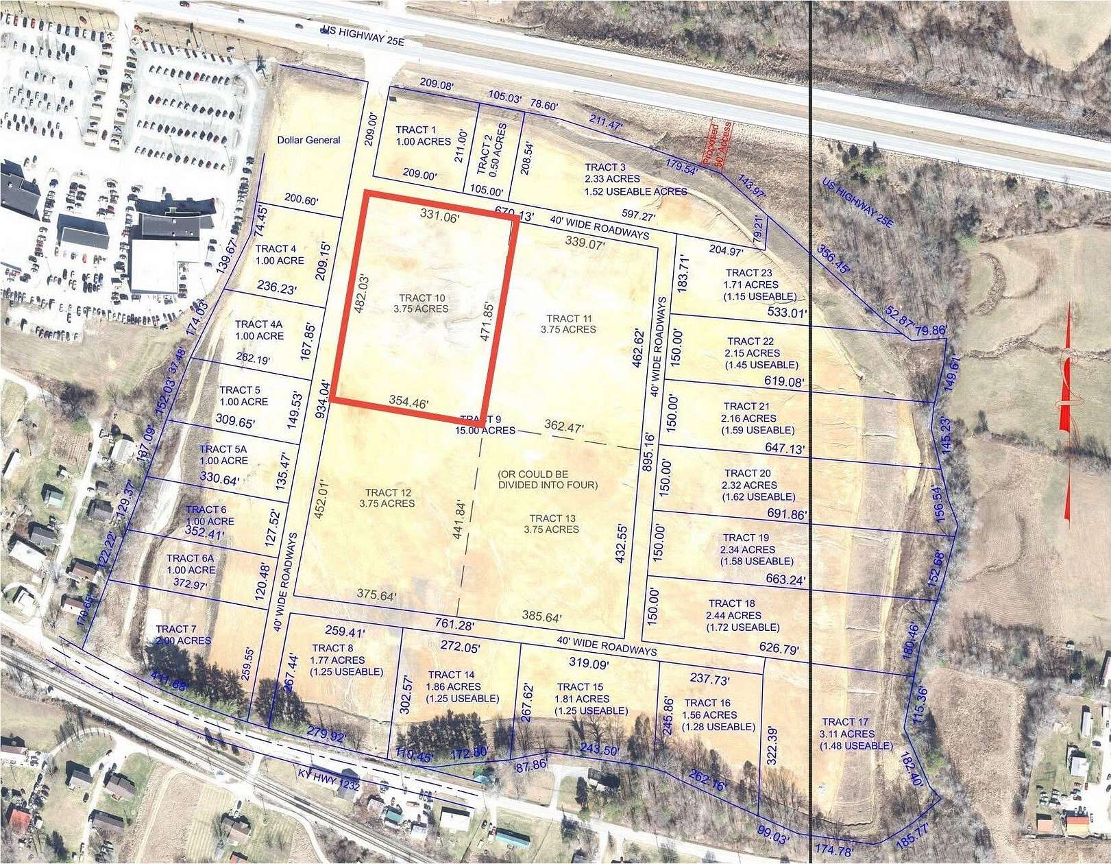 3.75 Acres of Commercial Land for Sale in Corbin, Kentucky