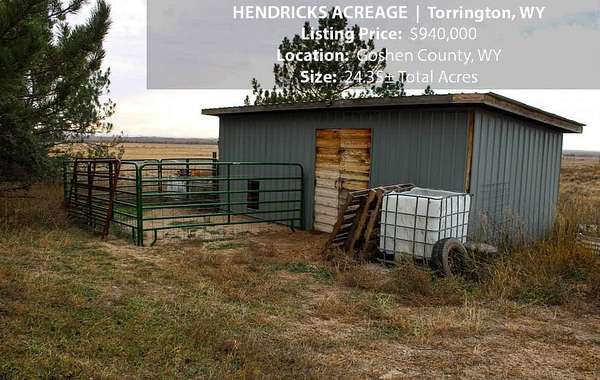 24.4 Acres of Land with Home for Sale in Torrington, Wyoming