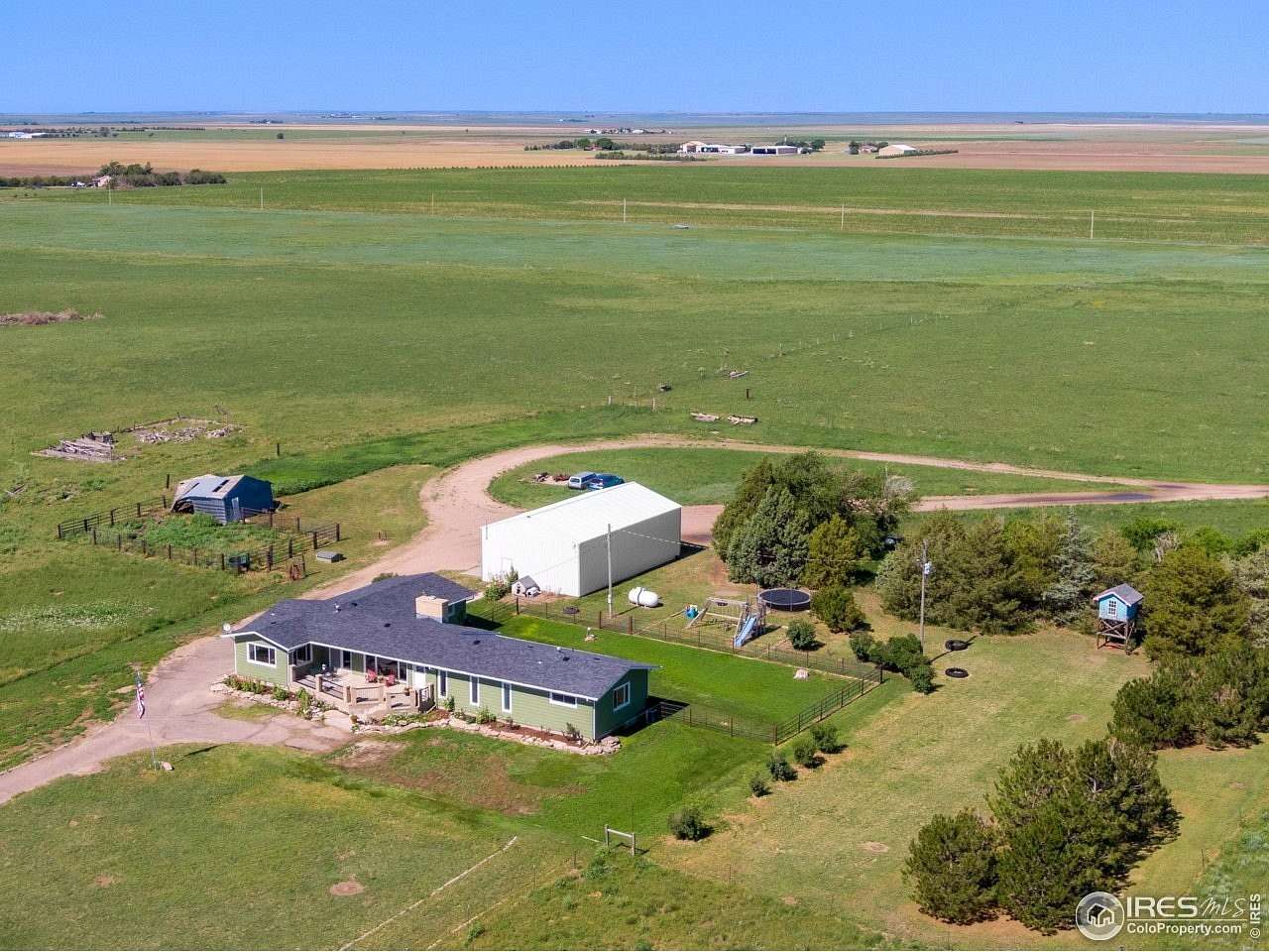 78.4 Acres of Agricultural Land with Home for Sale in Sterling, Colorado