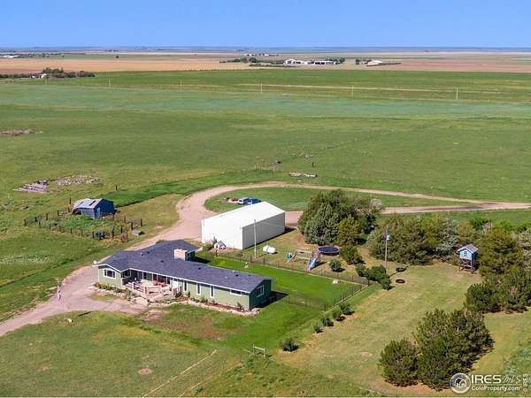 78.4 Acres of Agricultural Land with Home for Sale in Sterling, Colorado