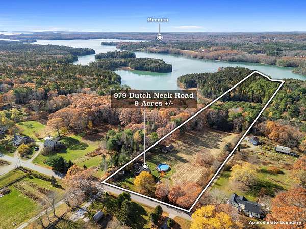 9 Acres of Land with Home for Sale in Waldoboro, Maine