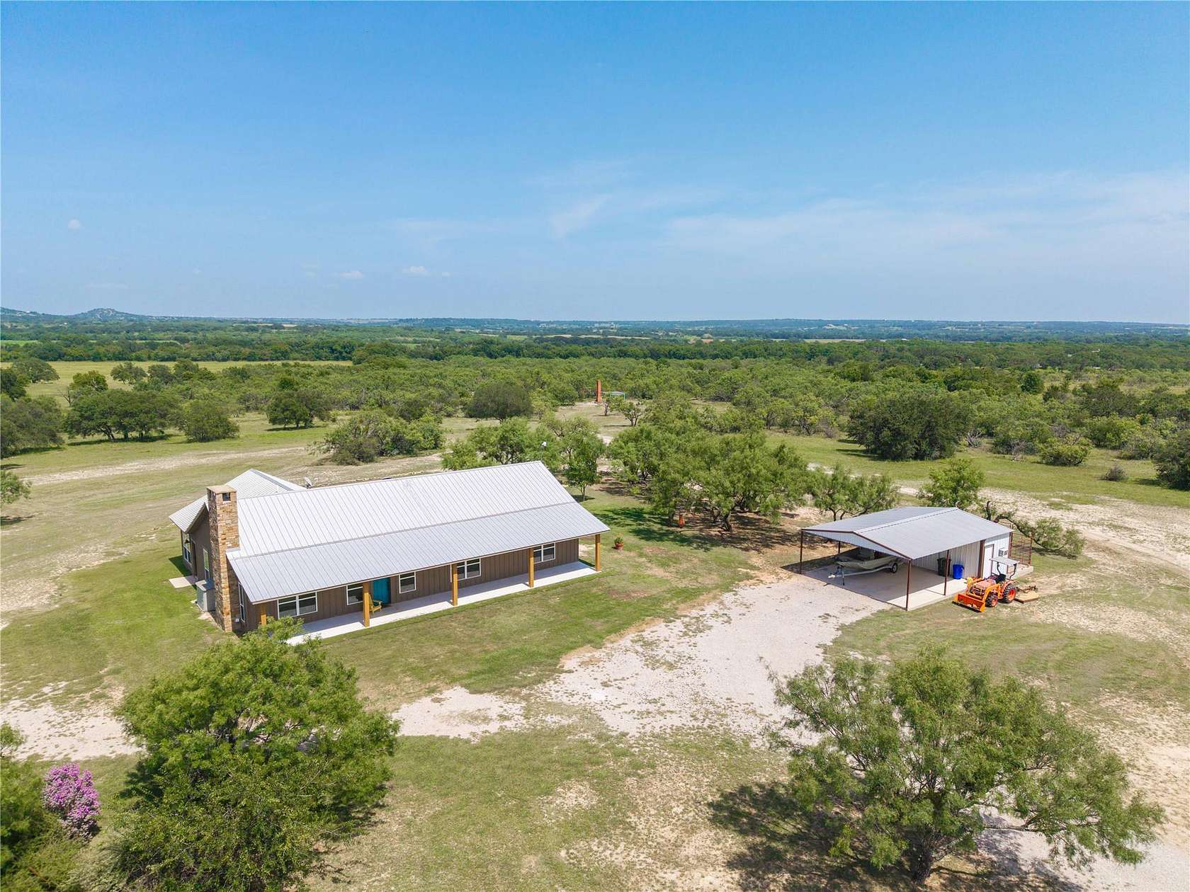 53 Acres of Land with Home for Sale in May, Texas