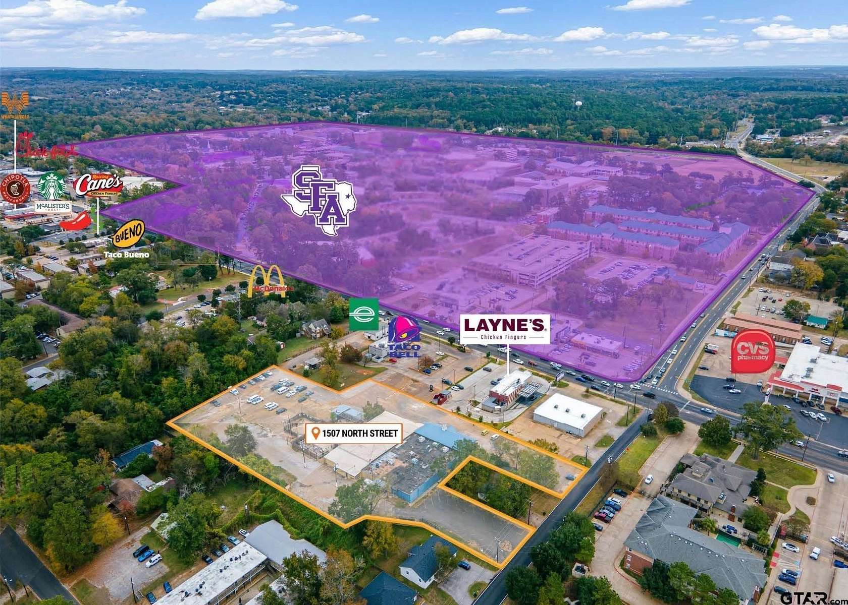 3.1 Acres of Improved Commercial Land for Sale in Nacogdoches, Texas