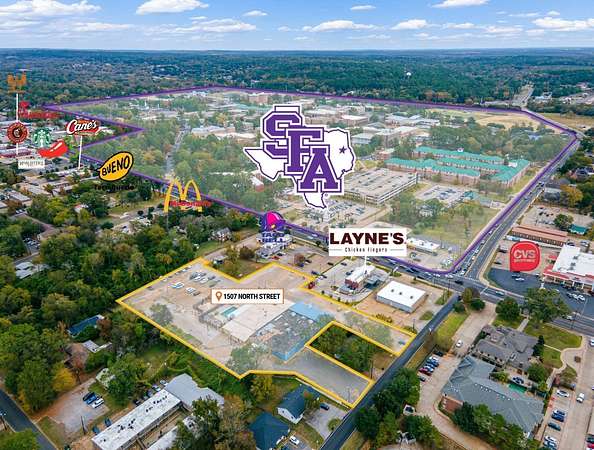 3.1 Acres of Mixed-Use Land for Sale in Nacogdoches, Texas