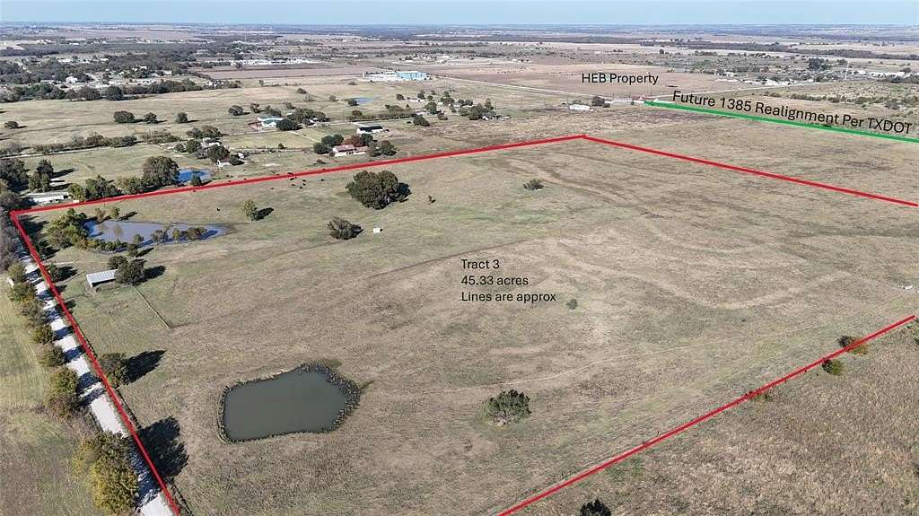 45.3 Acres of Mixed-Use Land for Sale in Pilot Point, Texas