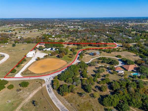 8.83 Acres of Land with Home for Sale in Weatherford, Texas