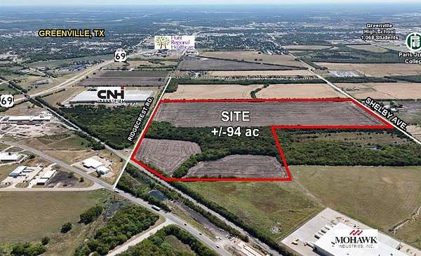 94.2 Acres of Land for Sale in Greenville, Texas