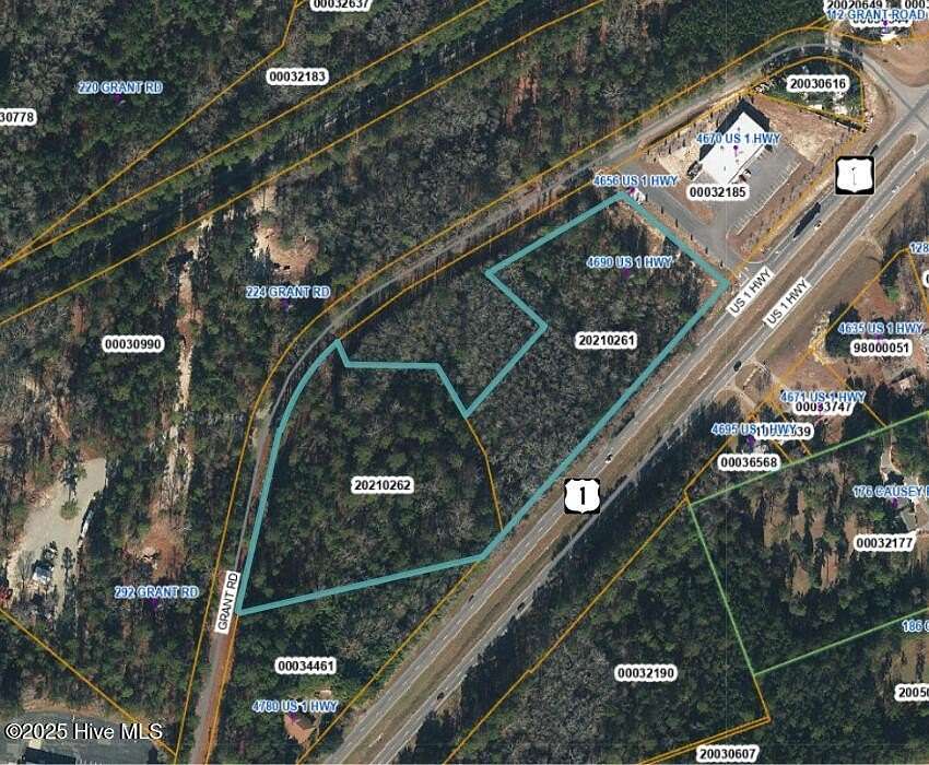 7.22 Acres of Commercial Land for Sale in Vass, North Carolina