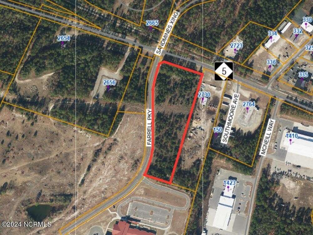 6.58 Acres of Mixed-Use Land for Sale in Aberdeen, North Carolina