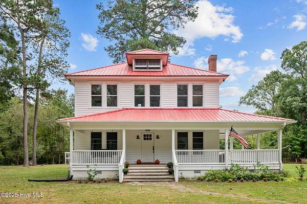 5 Acres of Residential Land with Home for Sale in Bath, North Carolina