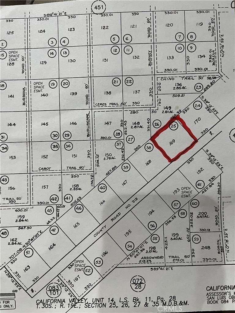 2.5 Acres of Land for Sale in Santa Margarita, California