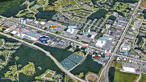 8 Acres of Commercial Land for Sale in Jacksonville, North Carolina