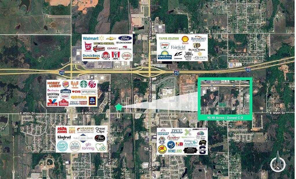 0.57 Acres of Mixed-Use Land for Sale in Shawnee, Oklahoma