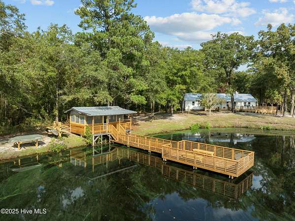 50 Acres of Recreational Land with Home for Sale in Burgaw, North Carolina