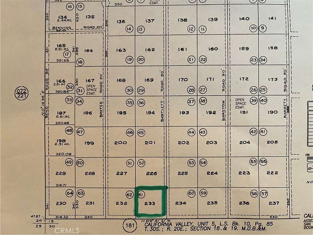 2.5 Acres of Land for Sale in Santa Margarita, California