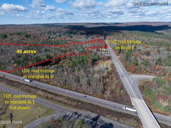 46.6 Acres of Improved Mixed-Use Land for Sale in Milford, Pennsylvania