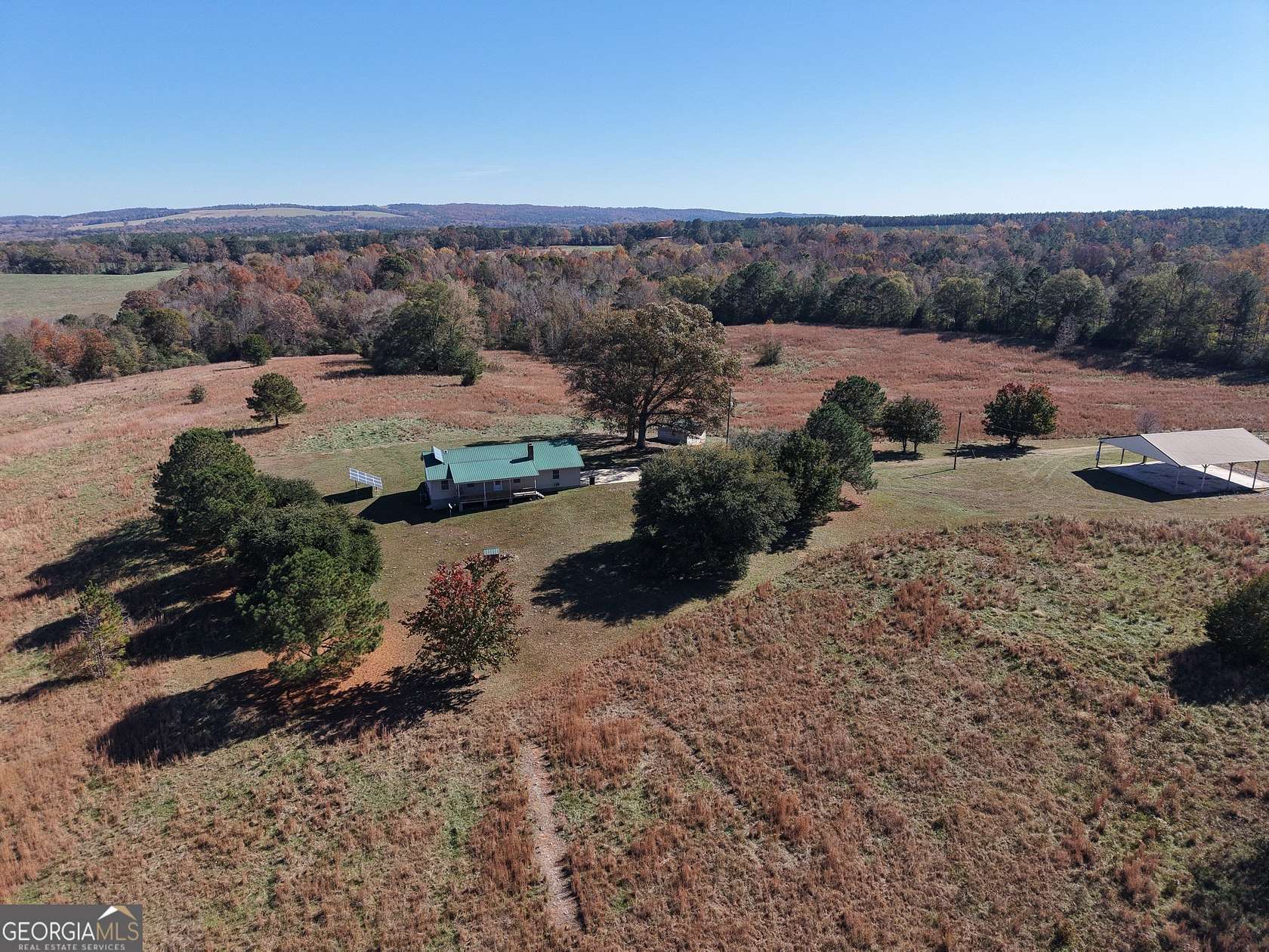 65.4 Acres of Land with Home for Sale in Woodbury, Georgia