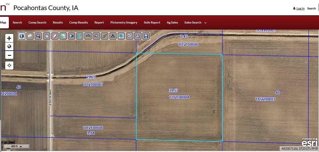49.4 Acres of Agricultural Land for Sale in Pocahontas, Iowa