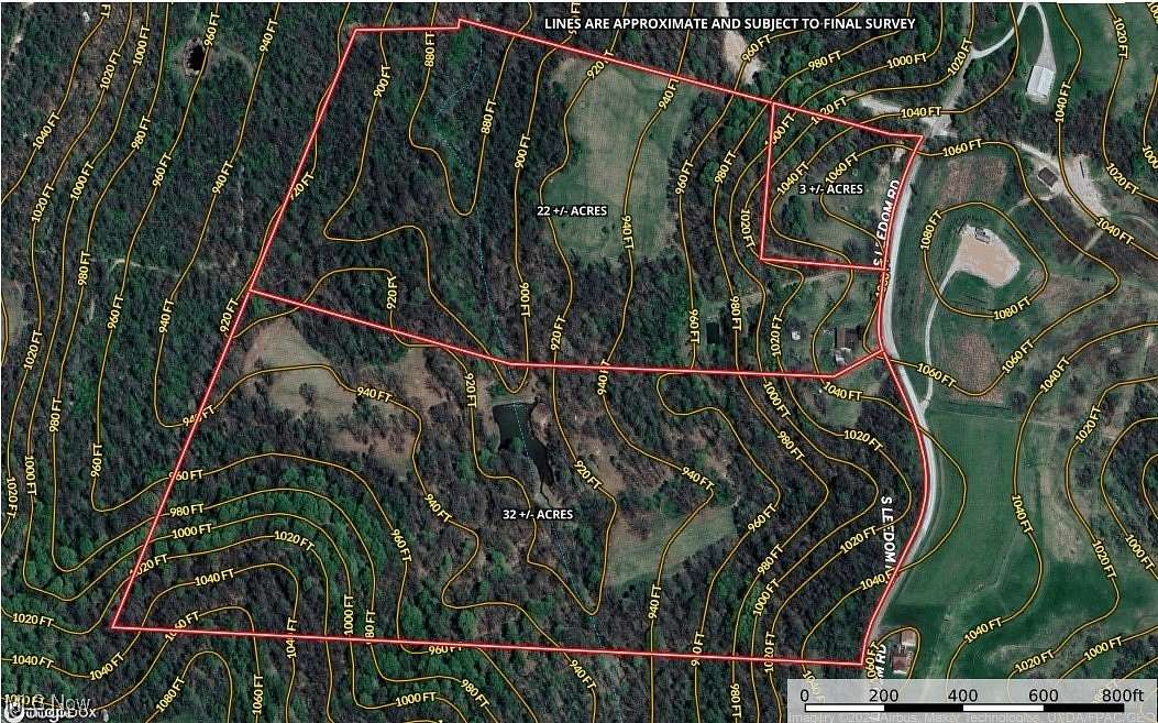 32 Acres of Recreational Land for Auction in Chandlersville, Ohio
