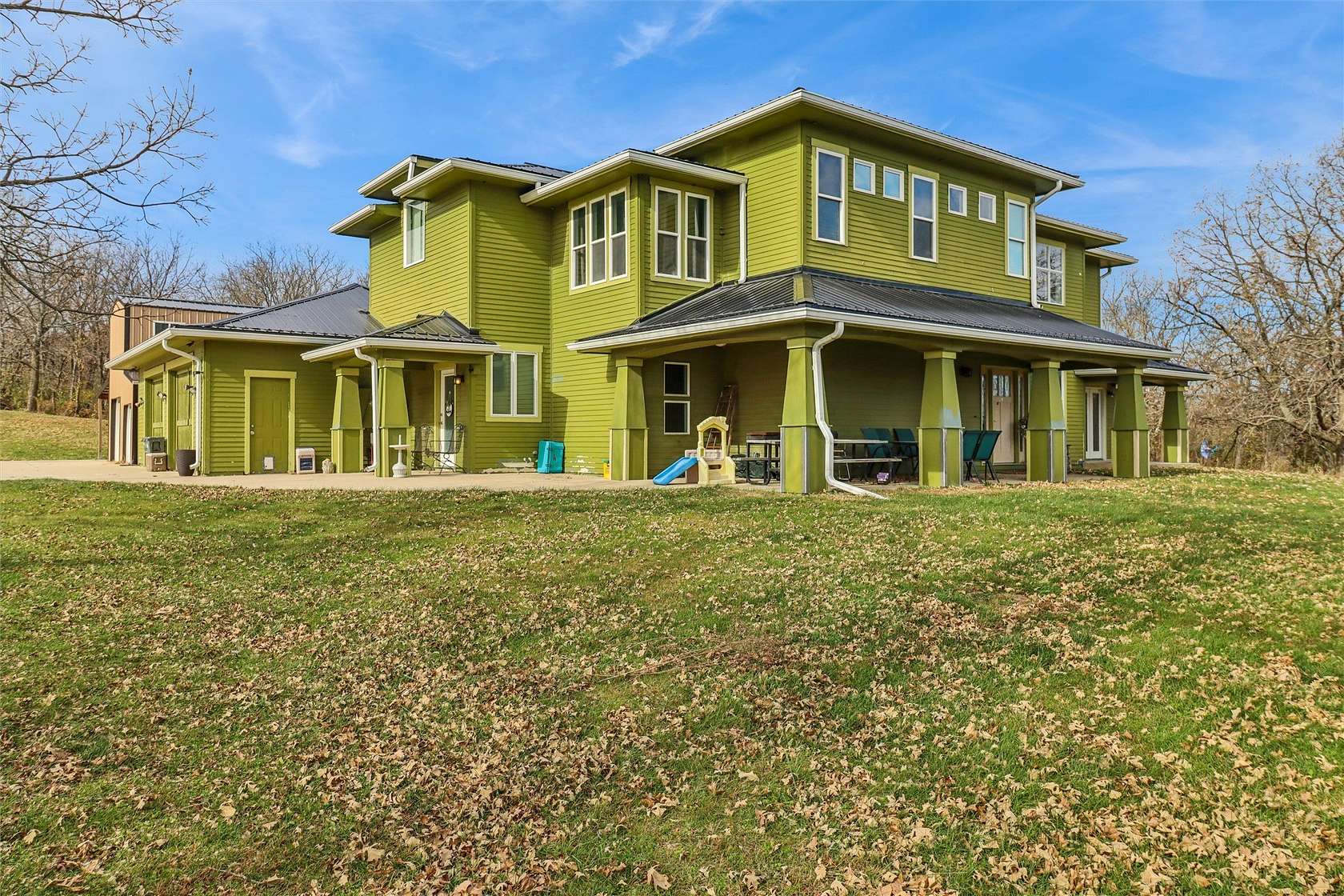 5.64 Acres of Residential Land with Home for Sale in Lacona, Iowa