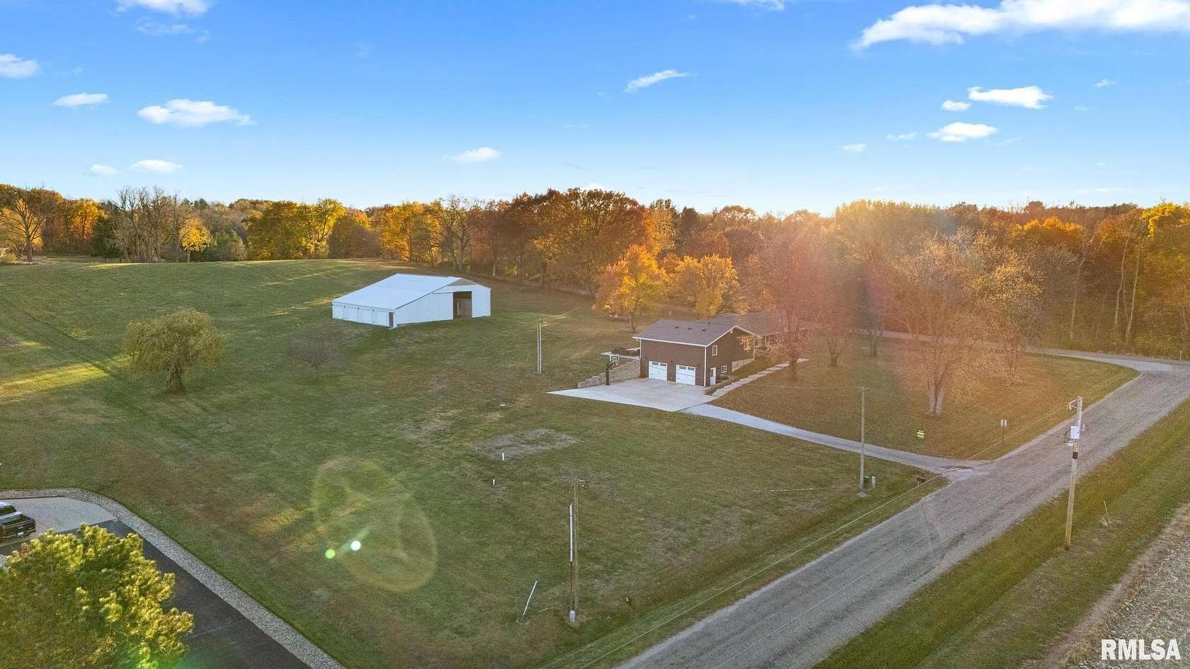 5 Acres of Land with Home for Sale in Mackinaw, Illinois