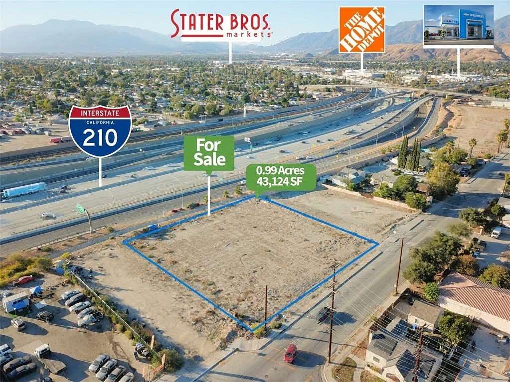 0.99 Acres of Commercial Land for Sale in San Bernardino, California