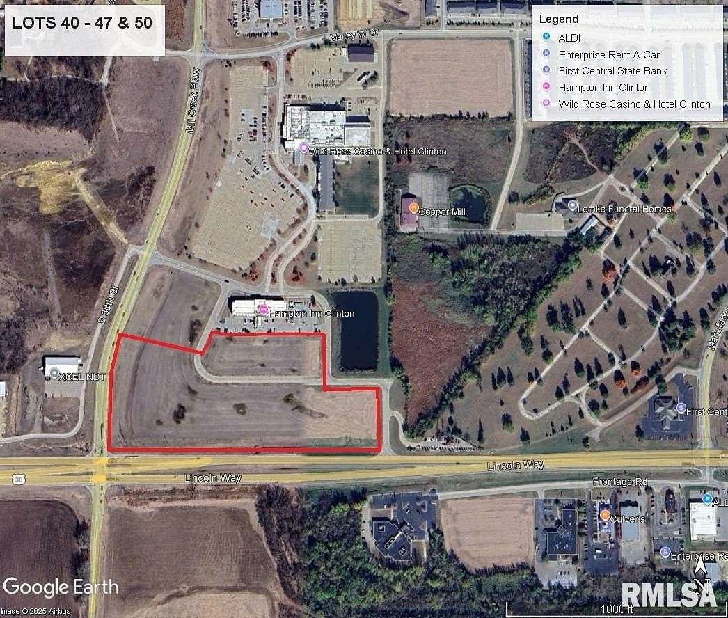 10.3 Acres of Mixed-Use Land for Sale in Clinton, Iowa