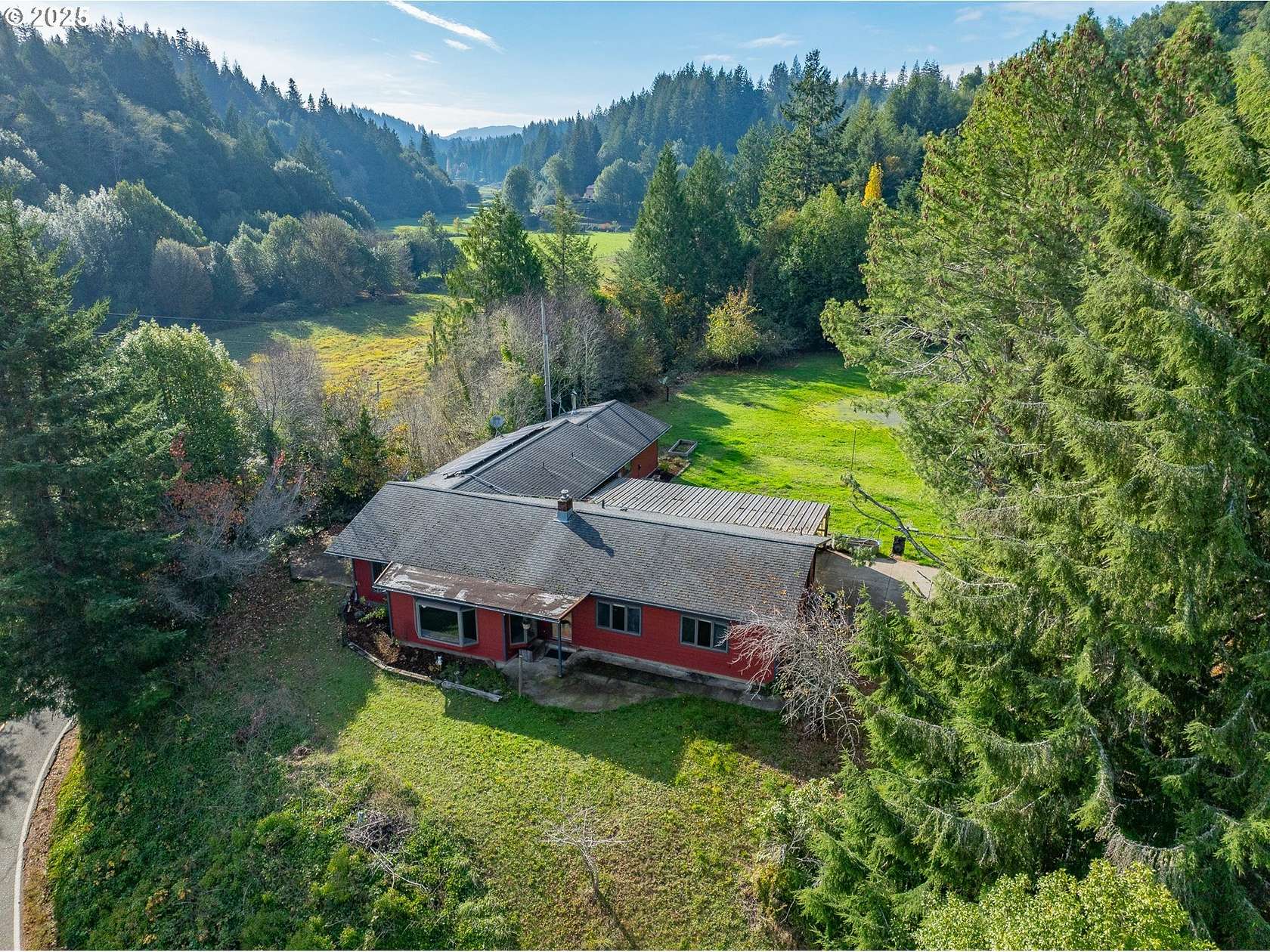 72.2 Acres of Agricultural Land with Home for Sale in Myrtle Point, Oregon