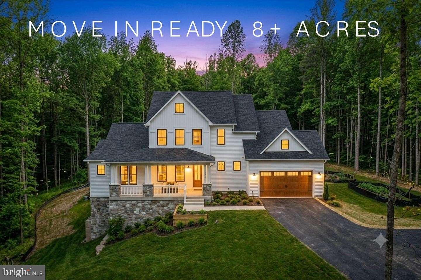 8 Acres of Land with Home for Sale in Harwood, Maryland