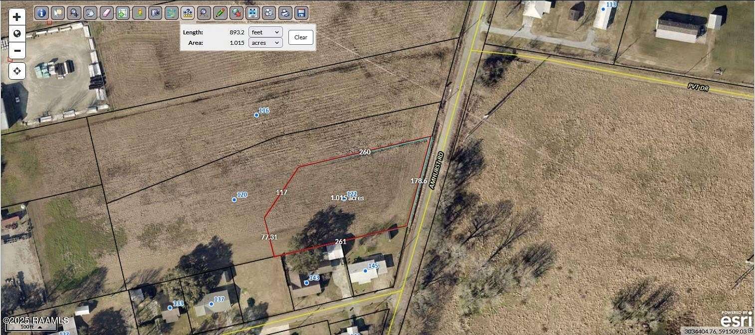 1 Acre of Land for Sale in Maurice, Louisiana