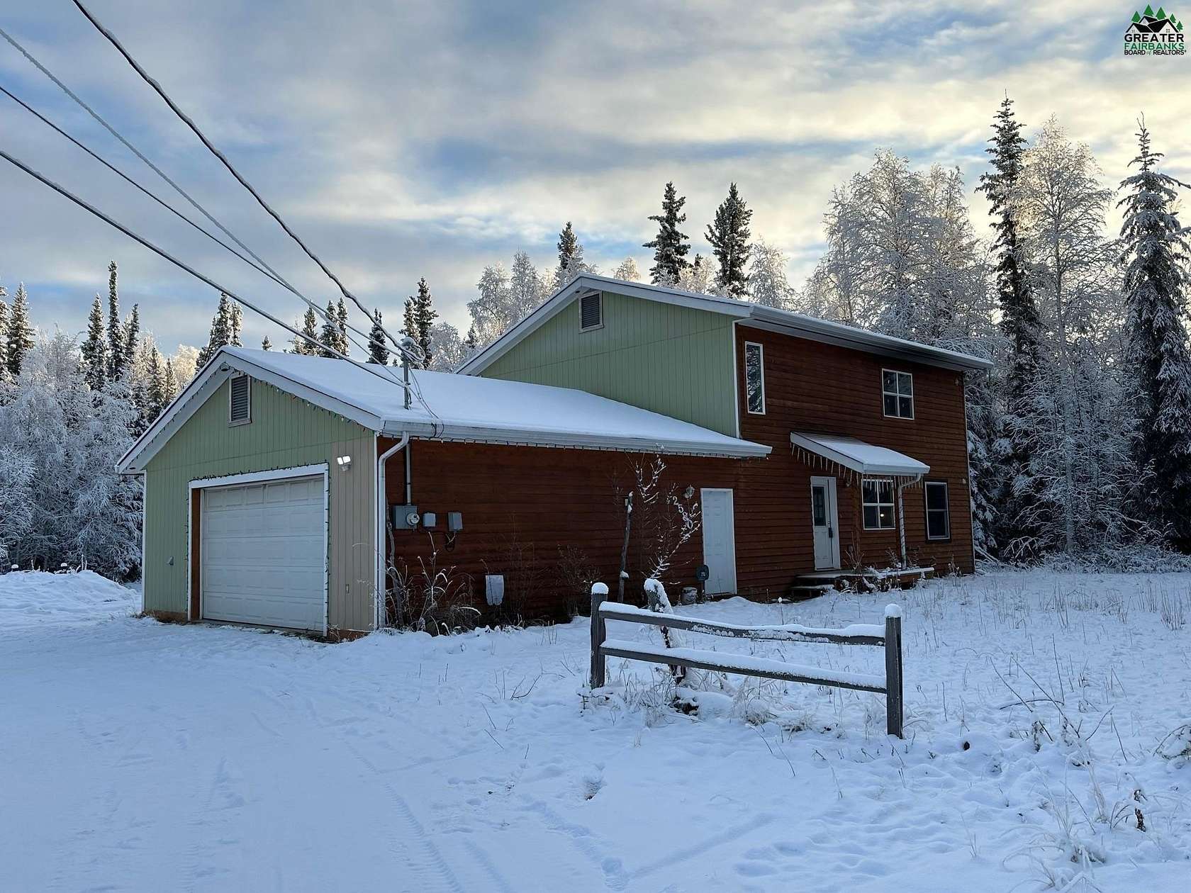 2.2 Acres of Residential Land with Home for Sale in North Pole, Alaska