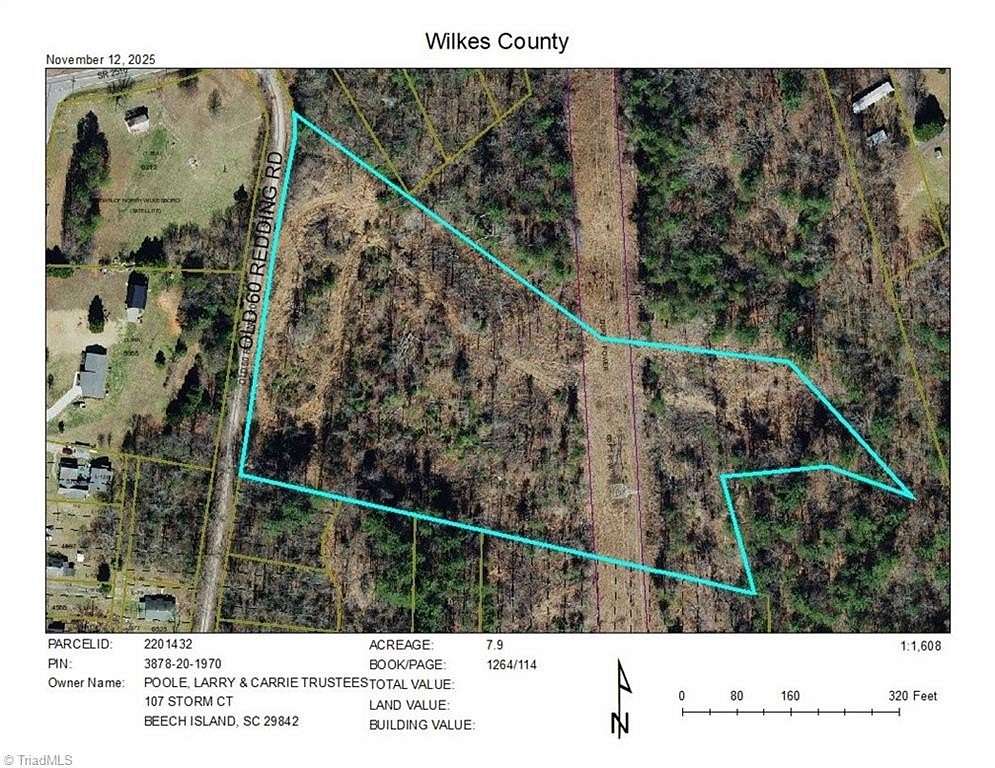 7.9 Acres of Residential Land for Sale in Wilkesboro, North Carolina