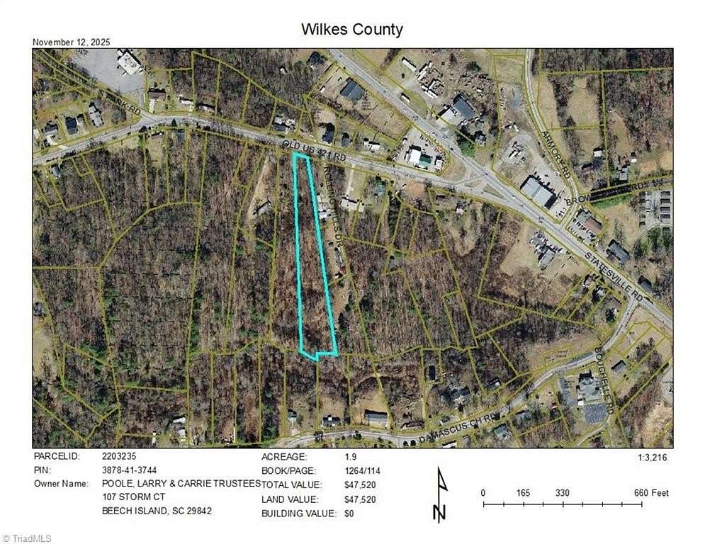 6.72 Acres of Residential Land for Sale in Wilkesboro, North Carolina