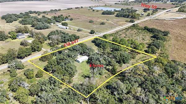 4.1 Acres of Residential Land with Home for Sale in Louise, Texas