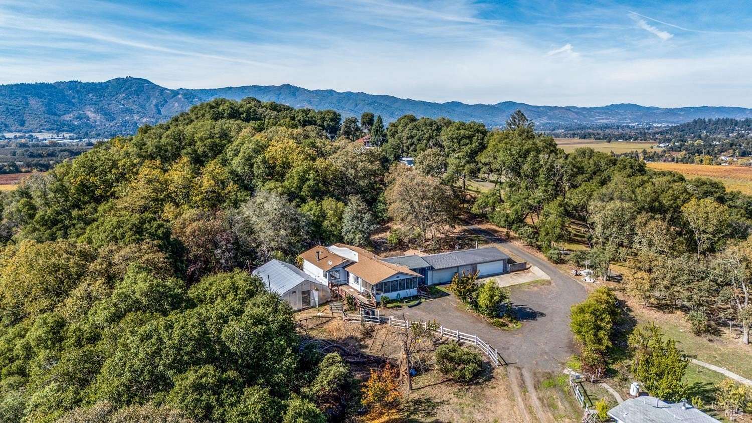 11.6 Acres of Land with Home for Sale in Ukiah, California