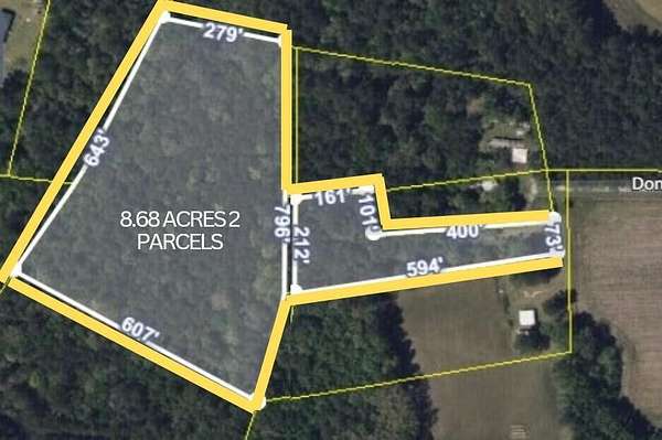 8.68 Acres of Residential Land with Home for Sale in Bonneau, South Carolina