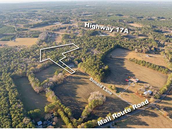 8.68 Acres of Residential Land with Home for Sale in Bonneau, South Carolina