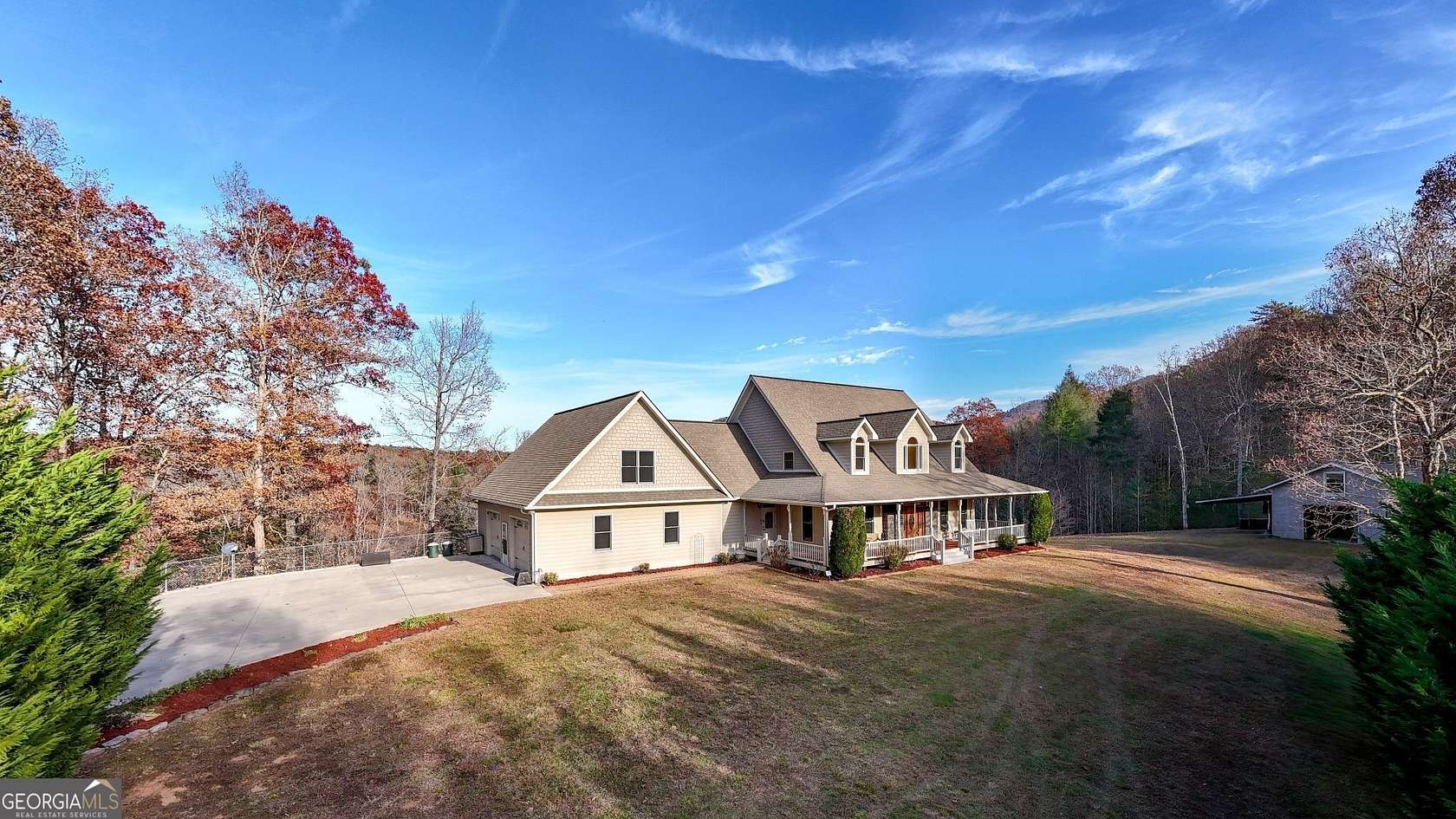 25.1 Acres of Recreational Land with Home for Sale in Morganton, Georgia